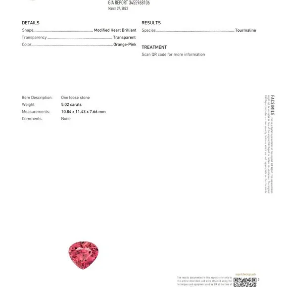 Red Tourmaline Ring - Picture 9 of 9